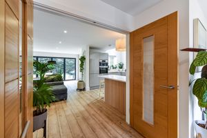 Double Doors Into Open Plan Kitchen / Living / Dining Room - click for photo gallery